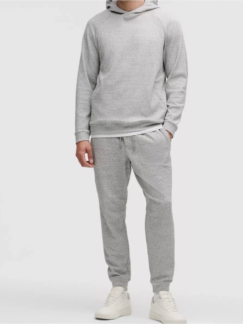 Lululemon athletica SET - Hoodie and pants/ joggers Heathered Gray- Mens size XS